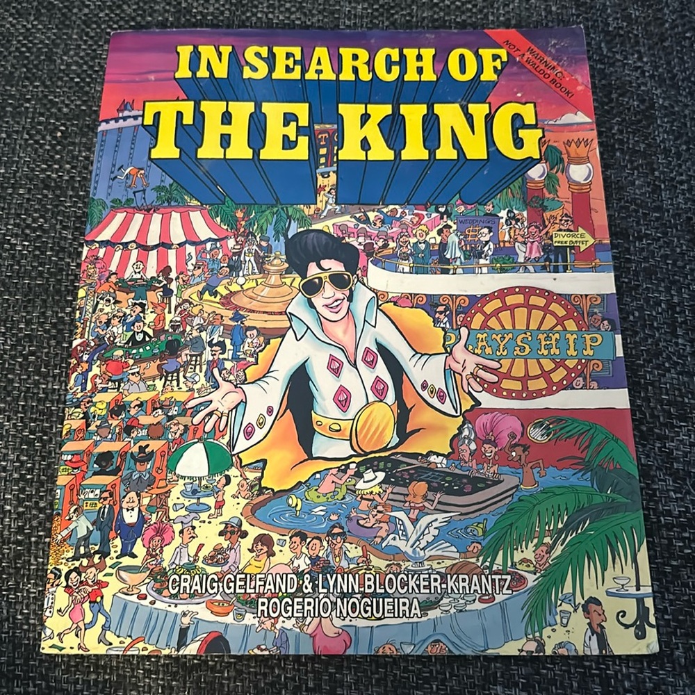 Vintage 1992 In Search of the King Elvis Presley Look Find Activity Book Rare